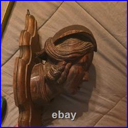 Antique Hand Carved Wood Sculpture