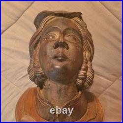 Antique Hand Carved Wood Sculpture