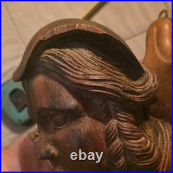 Antique Hand Carved Wood Sculpture