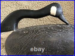 Antique Hand Made Carved Wood Large Canadian Duck Decoy Art Sculpture Figure