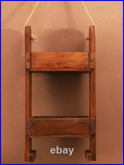 Antique Indian Hand-Carved Wood Sculpture Vayu on Deer 18 Vintage Statue Folk