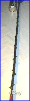 Antique Primitive Irish Shillelagh Burl Thorn Wood Knot Sculpture Walking Stick