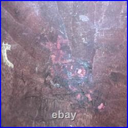 Antique Vintage Carved Wood Head Sculpture Modigliani Boho Cubist Art Style