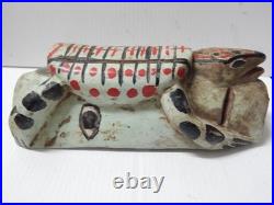 Antique / Vintage Mexican Turtle Transformation Mask / Sculpture Carved Wood