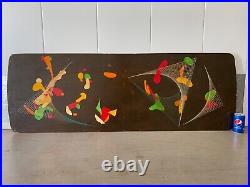 Antique Vintage Mid Century Modern Kinetic Abstract Cubist Wall Sculpture 50s