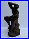 Antique Wood Carving Sculpture Nude Model 1920's Mystery Artist Vintage Carved