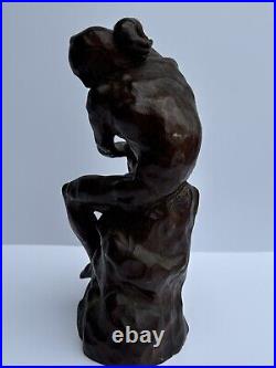 Antique Wood Carving Sculpture Nude Model 1920's Mystery Artist Vintage Carved