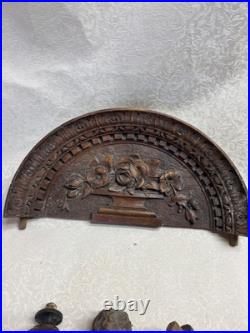 Antique Wood Cherub Putti Carving Wall Plaque Angel Sculpture Salvage Woodworm