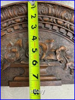 Antique Wood Cherub Putti Carving Wall Plaque Angel Sculpture Salvage Woodworm