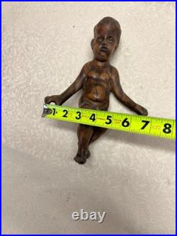 Antique Wood Cherub Putti Carving Wall Plaque Angel Sculpture Salvage Woodworm