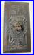Antique hand carved wood lion architectural salvage relief wall sculpture panel
