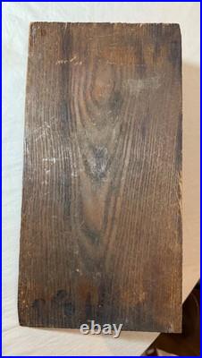 Antique hand carved wood lion architectural salvage relief wall sculpture panel