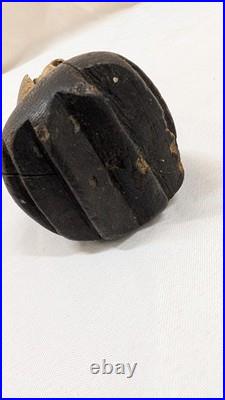 Antique or vintage primitive tribal or folk art wooden figure 8.5 inches