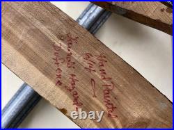 Antiques pediment woodcarving Carving Black Bears Cardinals Hand Painted Signed