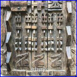 Attic Door Dogon Mali Wood Sculpture African Art Vintage Antique