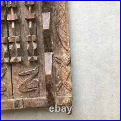 Attic Door Dogon Mali Wood Sculpture African Art Vintage Antique