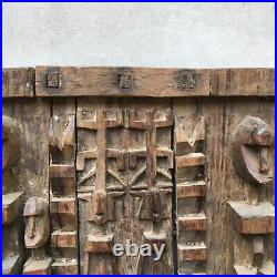 Attic Door Dogon Mali Wood Sculpture African Art Vintage Antique