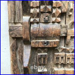 Attic Door Dogon Mali Wood Sculpture African Art Vintage Antique