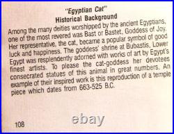 Austin Productions Inc. Egyptian Bastet Cat Sculpture Vintage 1965 Made in USA