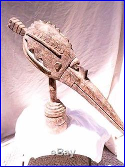 Authentic, Ivory Coast, Tribal, Large, African Bird Sculpture, Rare, Vintage