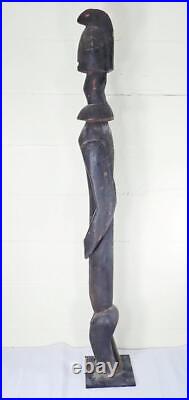 BIG Vintage AFRICAN 36'' FANG CAMEROON Tribal Figural Wood STATUE Sculpture