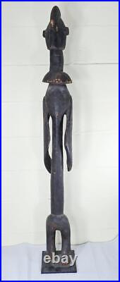 BIG Vintage AFRICAN 36'' FANG CAMEROON Tribal Figural Wood STATUE Sculpture