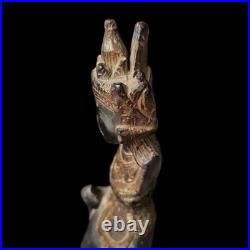 Balinese Wood Sculpture 10 Vintage Pita Maha Hand Carved Fine Art Mas Indonesia