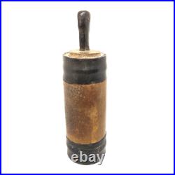 Batak Tribal Betel Nut Lime Container Buffalo Horn & Wood Sculpture Vintage a