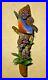 Beautiful Bluebird Wood Carving Display by Casey Edwards Hand Carved Bird Decoy