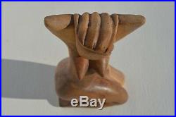 Beautiful Vintage Abstract Wood/wooden Nude Sculpture Pablo Picaso Style