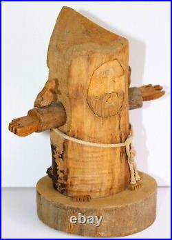 Ben Ortega 1923-1998 Vintage Wood Carving Signed Saint Francis Folk Art New Mex