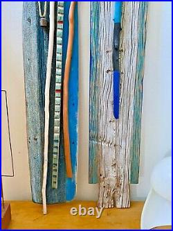 Bernice Strawn Denver Colorado Artist Vtg Modern Wood Totem Sculpture Art Mel