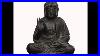 Big Black Lacquer Chinese Antique Wood Hand Carving Sitting Buddha Statue Wk2644