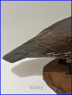 Bird Wood Sculpture Painting John R Fairfield California Famous Vintage 1984