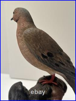 Bird Wood Sculpture Painting John R Fairfield California Famous Vintage 1985