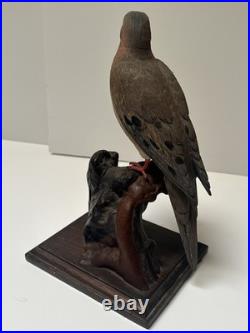 Bird Wood Sculpture Painting John R Fairfield California Famous Vintage 1985