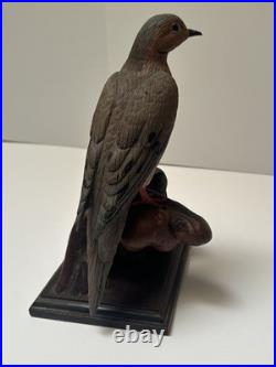 Bird Wood Sculpture Painting John R Fairfield California Famous Vintage 1985