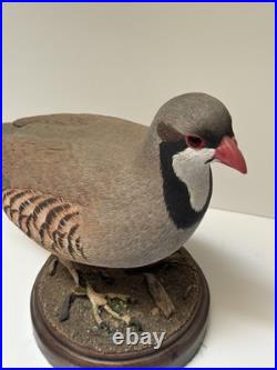 Bird Wood Sculpture Painting John R Fairfield California Famous Vintage 1988