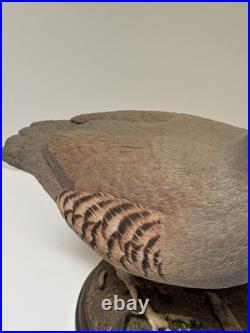 Bird Wood Sculpture Painting John R Fairfield California Famous Vintage 1988