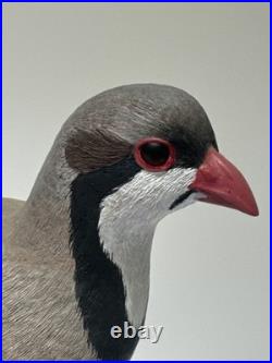 Bird Wood Sculpture Painting John R Fairfield California Famous Vintage 1988