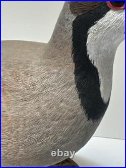 Bird Wood Sculpture Painting John R Fairfield California Famous Vintage 1988