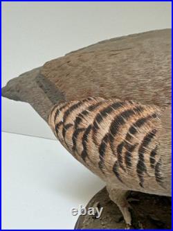 Bird Wood Sculpture Painting John R Fairfield California Famous Vintage 1988
