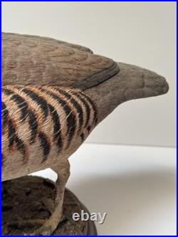 Bird Wood Sculpture Painting John R Fairfield California Famous Vintage 1988