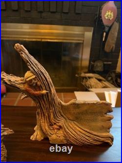 Bring the Spirit of the Frontier Home Rare Vintage Stephen Herrero Carved Maste
