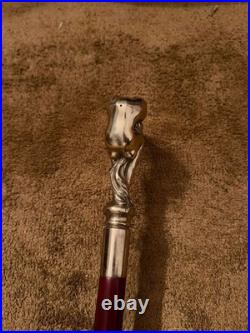 Bronze Lady Sculpture Walking Stick Cane Wood Design Handle Rare Woman Signed Bronze Lady Sculpture Walking Stick Cane Wood Design Handle Rare Woman Signed