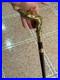 Bronze Lady Sculpture Walking Stick Cane Wood Design Handle Statue Woman Signed