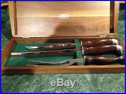 CUTCOVintage3 Piece Carving Set101110121013 in Wood Box Great Gift! NEW