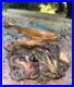 Carving Wood Mounted Rainbow Trout Fish Sculpture Terry Schulz Vintage Original