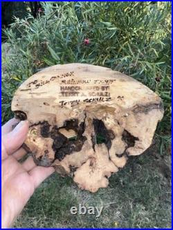 Carving Wood Mounted Rainbow Trout Fish Sculpture Terry Schulz Vintage Original