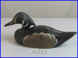 Charles Moore Wood Duck Drake Duck Decoy 1974, Illinois, Carving, Chas